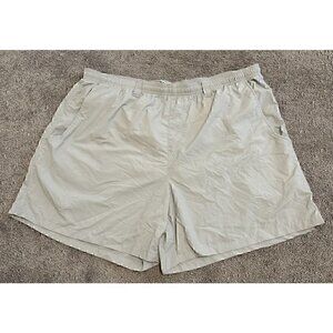 Columbia Cargo Shorts Men's 2XL Beige NWOT Outdoor Hiking Cotton Stretch Casual